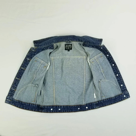 Love Culture Small Women's Blue Denim Adjust Vest - Picture 5 of 7